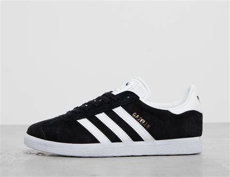 womens black gazelle trainers